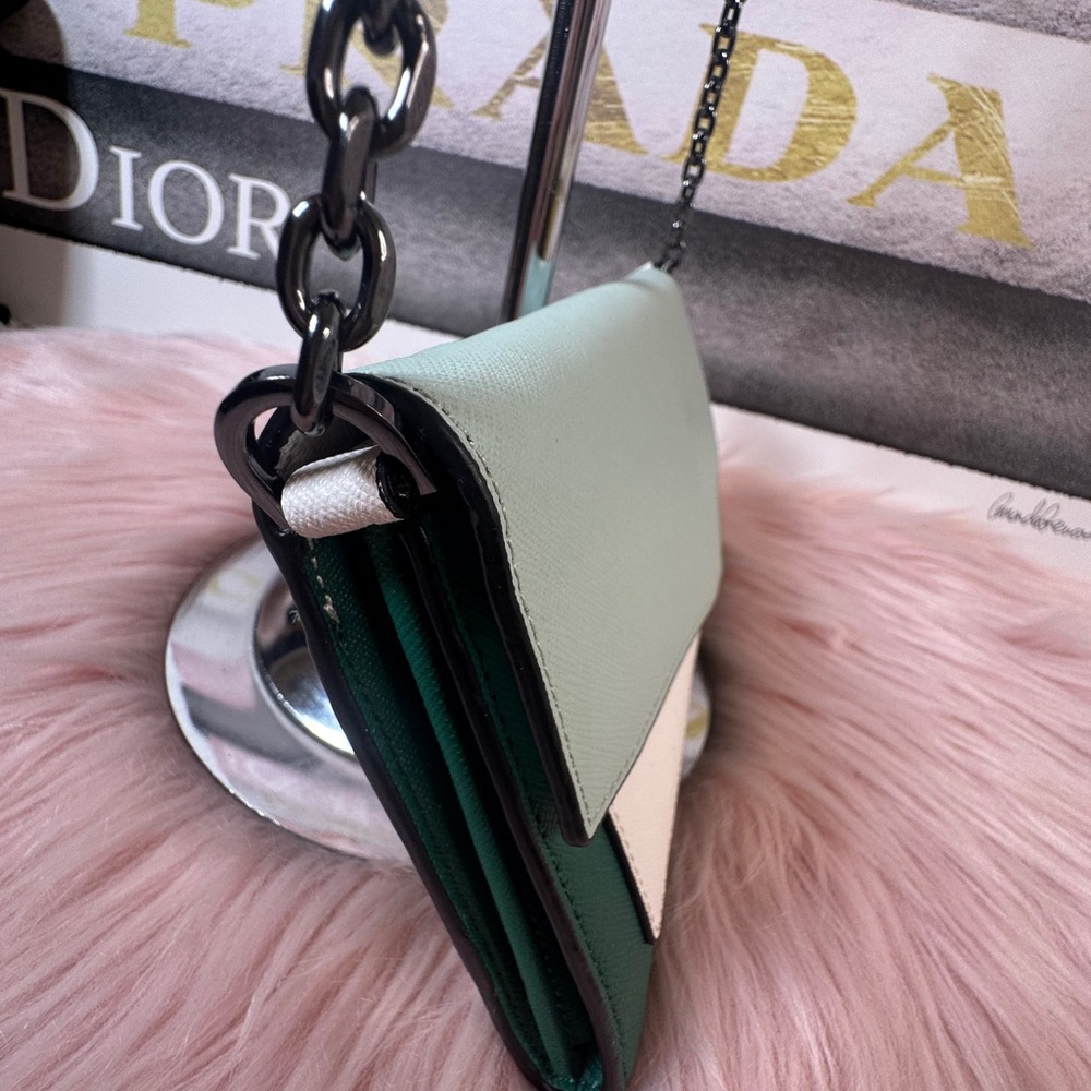 Botkier Saffiano Leather Tri Color Cobble Hill Crossbody Bag - Picture 4 of 11